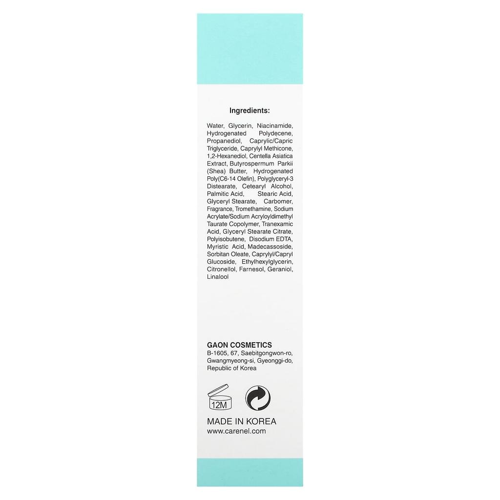 Care:Nel, Anti-Blemish Cica Cream, 40Ml(1.35Fl Oz)