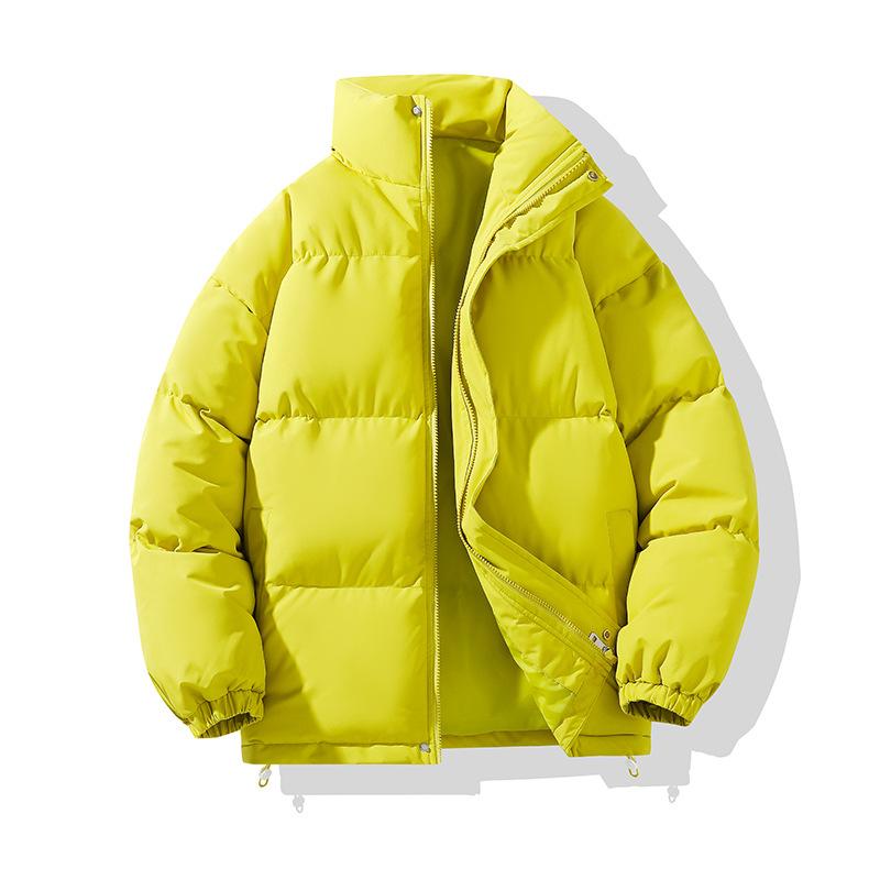 Autumn and Winter Down Cotton Clothes Men's Style Stand-up Thickened Cotton-padded Clothes Loose Korean Version Ins Trendy Versatile Couples