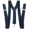 Adjustable Elastic Suspenders for Men & Women - Non-Slip Three-Clip Straps for Formal or Casual Wear