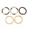 Handmade Versatile Splicing Wooden Bead Retro Bracelet Set with Universal Design for Men and Women