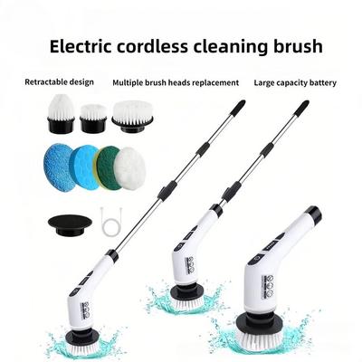 Household Handheld Cleaning Gadgets Wireless Portable Electric Cleaning Brush Multifunctional Corner Gap Rotary Scrubber