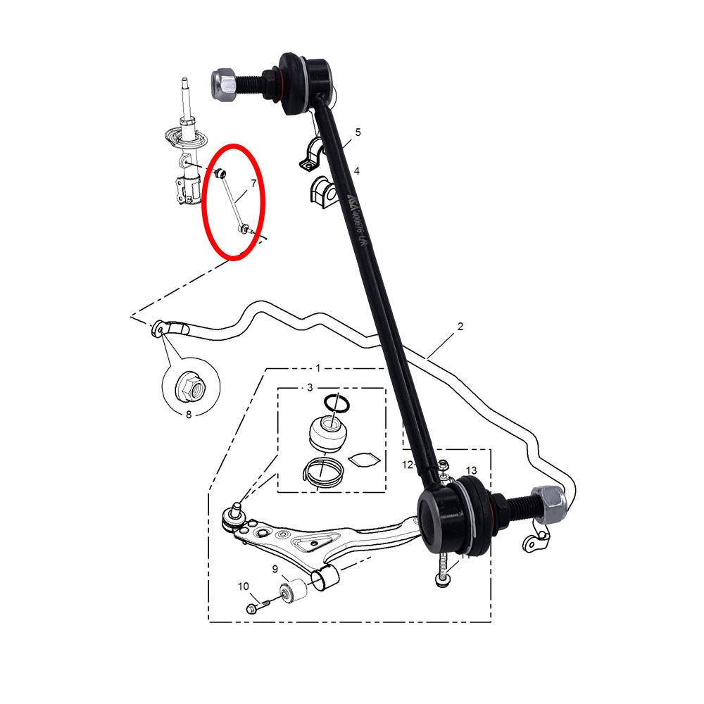 Front Stabilizer Link L/R for MG5 AP12 ROEWE 350 AP11 360 PLUS 50016116 Sway Bar Link