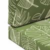 Outdoor Sofa Cushions 3 pcs Leaf Design Polyester
