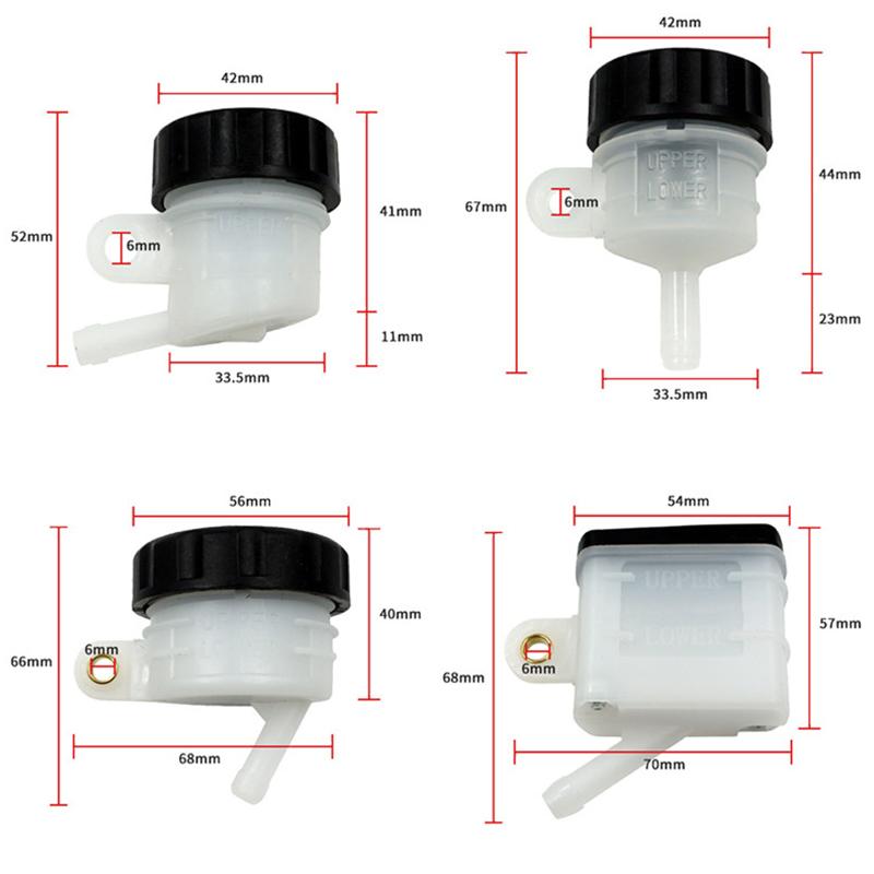 Universal Motorcycle Brake Oil Cup Non-deformable Foot Brake Master Cylinder Oil Tank for Sports Motorbike