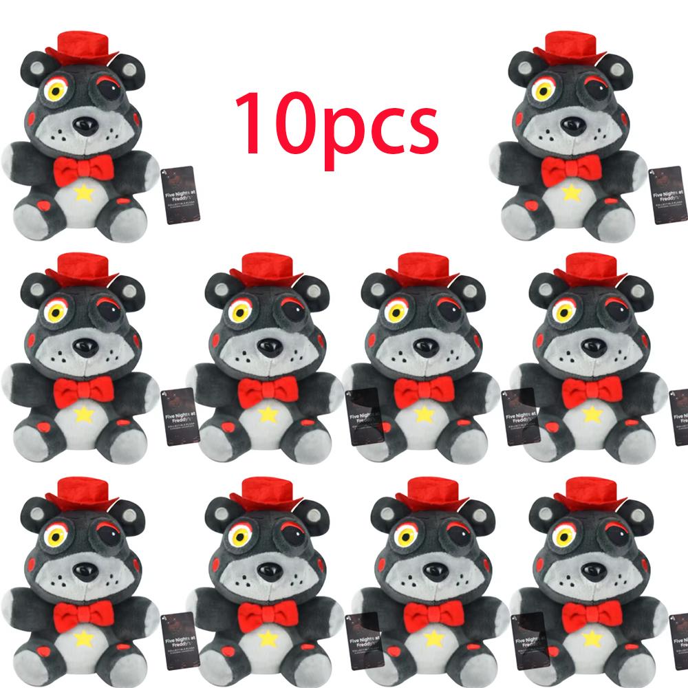 spot New FiveNight At Freddy Fnaf Cute Plush Toys Game Doll Bonnie Bear Foxy Cartoon Stuffed Dolls Freddy Toys For Children Gif