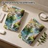 Wool Felt Rainy Forest Bunny Towel, Super Absorbent Bath Towel, Cute Hedgehog Mushroom Kids Hand Towel