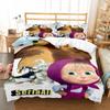 Cartoon Children Bedding Set King Queen Double Full Twin Single Size Girl Y El Oso Bed Linen Set