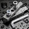 1 Set of Adjustable Metal Pipe Breaker Removal Tool Kit, Faucet Quick Thread Extraction Tool, 4mm and 6mm Nut Universal Extractor, Disassembly Tool