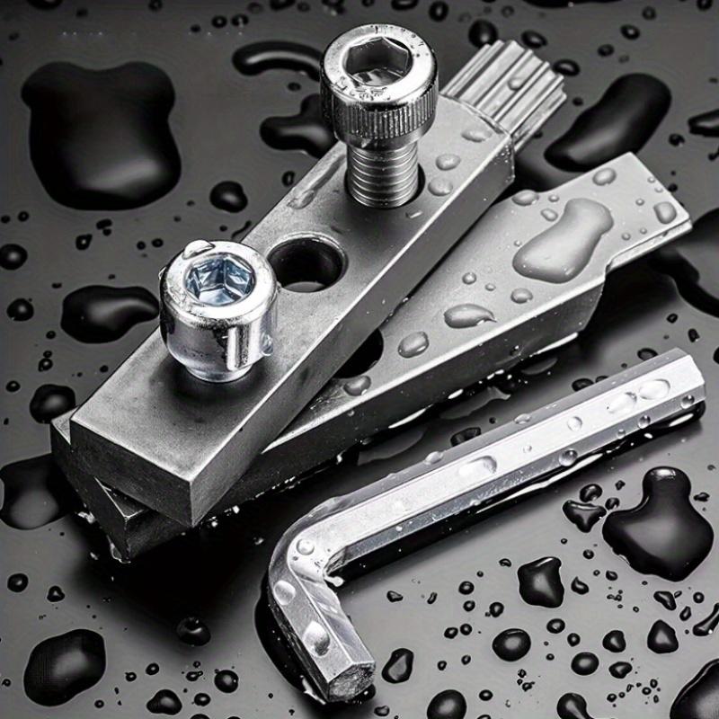 1 Set of Adjustable Metal Pipe Breaker Removal Tool Kit, Faucet Quick Thread Extraction Tool, 4mm and 6mm Nut Universal Extractor, Disassembly Tool