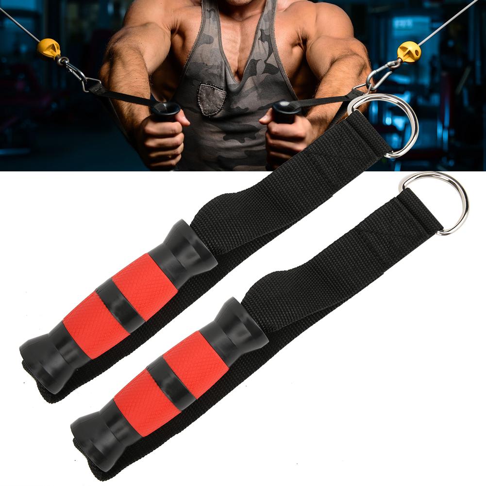 Resistance Bands Handles Strength Training Heavy Duty Pull Handle Grips Gym Fitness Workout EquipmentRed