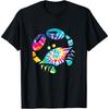 Fun Toy Crab Illustration Tie Dye Graphic Tee Shirt Cotton Men T Shirt