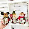 New Christmas Dolls Tree Decor New Year Ornament Reindeer Snowman Santa Claus Sitting Doll Decoration Merry Christmas