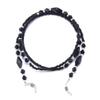 Fashion Glasses Chain Ladies Black Acrylic Bead Chain Anti-Slip Glasses Rope Holder Neck Strap Reading Glasses Rope