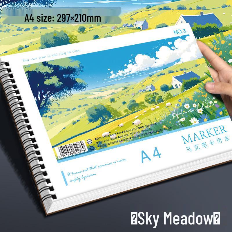 

Щільний маркерний блокнот для малювання формату А4 - Міцний папір для ручного малювання та студентів Standard