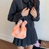 Women's bag autumn and winter new exquisite and cute plush multi-colored women's bucket bag high value foreign style shoulder messenger bag
