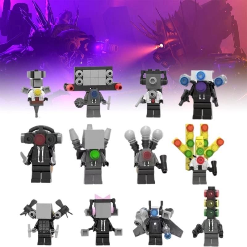 Skibidi Toilet 6pcs Character Assembling Building Blocks Toys Children Gift