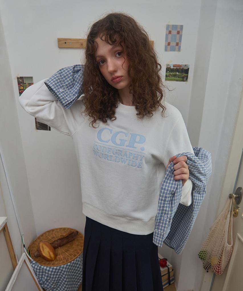 CGP (Women) Square Logo Sweatshirt_Off-White