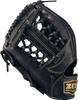 ZETT Youth Baseball Softball Ground Hero Black BJGB76545F Glove, All-Around, Left-Handed Throw, (1900), Size M,