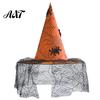 Dark Theme Stage Performance Hat Halloween Witch Hat, with Lace Mesh And Simulated Spiders, Gothic Fancy Dress Accessories for Parties Style