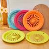 Plastic Round Hollow Basket Drainer Outdoor Picnic Food Tray BBQ Grill Plate Holder Wholesale