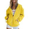 2024 Unisex Plus Velvet Hooded Sweatshirt Cardigan Zipper Windbreaker Casual Top