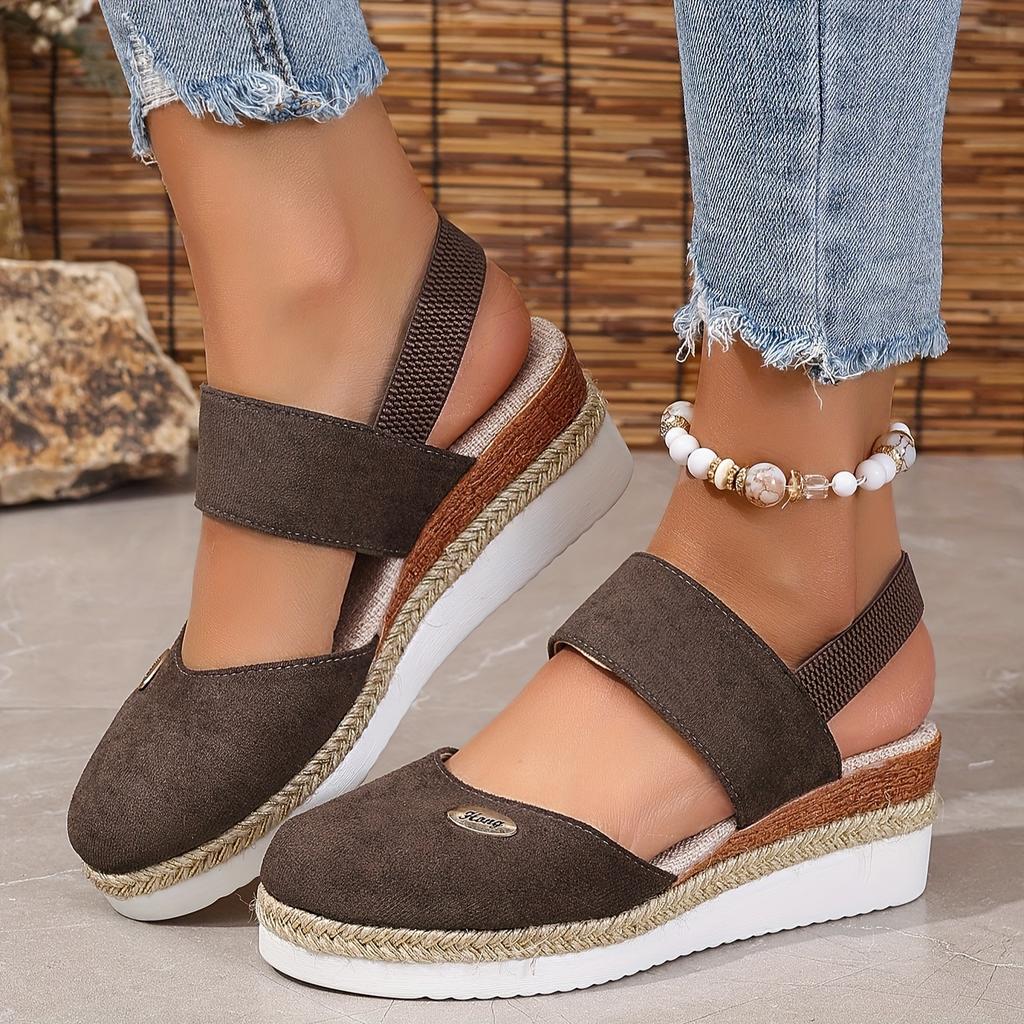 [Stylish | Comfortable] Stylish Comfortable Wedge Sandals | Ladies' Thick Sole Women Shoes