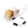 AB34-Bread Storage Container With Drawer Tray,Plastic Bread Box With Airtight Lid,Loaf Bread Keeper,Bread Holder For Homemade
