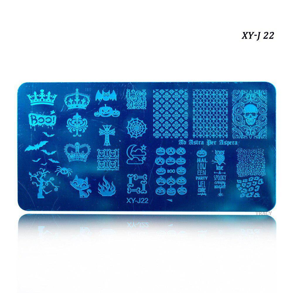 Nail Art Stamping Plates Stencils Lace Flowers Beauty Stamp Polish Printing Nail Art Templates