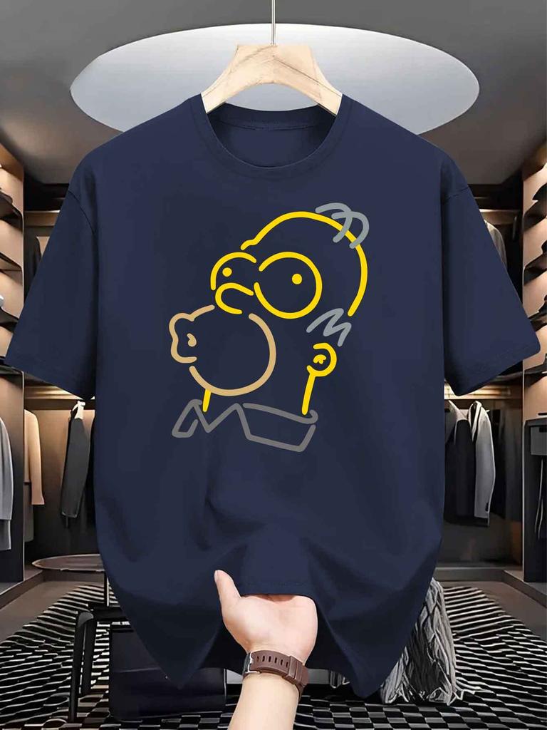 Homer Simpson BartS Classic Unisexs TShirt Print SummerWomen Tee Streetwear Casual Oversize Short Sleeve ONeck