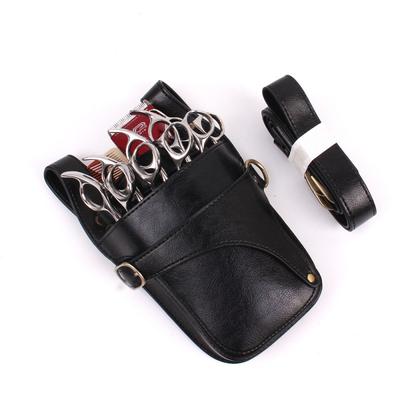 Professional Hairdresser Pet Groomer Scissors Tool Kit With Waist Bag Crossbody Pouch Black Brown Light Green