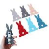 6Pcs Easter Bunny Money Holders Felt Bulk Cute Basket Stuffers   Decorations Mixed Color