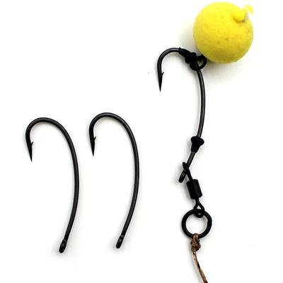 20PCS Long Shank Háčky na kapry Kaprový háček potažený PTFE Háček na ryby Ostnatý Háček na návnadu Háčky na kapry Chod Rig Příslušenství