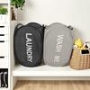Large Foldable Printed Laundry Hamper - Dirty Clothes Storage Basket for Dorms