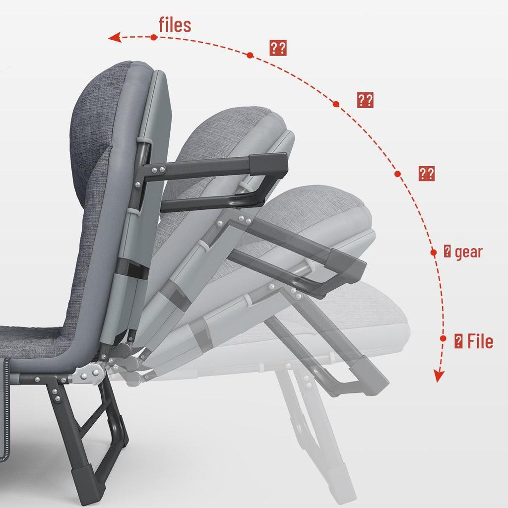 Ruishida Folding Nap Bed for Office, Hospital, and Outdoor Use