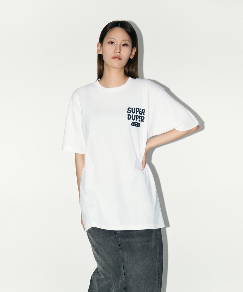 Laipeutaimkollegtibeu Super Duper Short Sleeve T-Shirt White