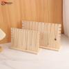 Solid Wood L-Shaped Necklace and Pendant Display Stand with Detachable Jewelry Board