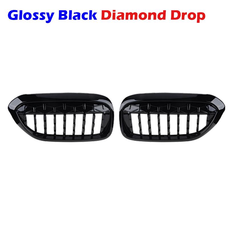 Rhyming Car Kidney Grill Diamond Drop Slat Sport Racing Eiamond Grille For BMW G30 G38 525i 528i 530i 540i 2017-2023