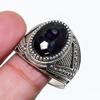 Natural Amethyst Gemstone Handmade 925 Sterling Silver Jewelry Ring Size 10 AR-18377