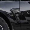 Černá karbonská boční větrací mřížka blatníku auta, otvor pro přívod vzduchu, 3D mřížka, samolepicí kryt, úprava pro Volvo XC60, autodoplňky