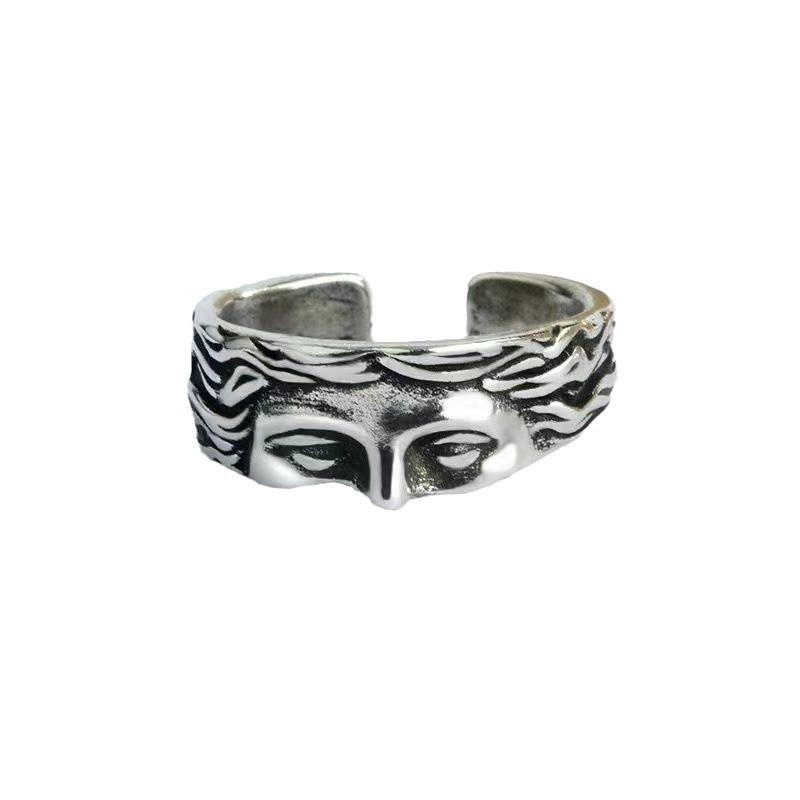 Venus Half Face Ring, The Same for Men and Women, Cold Wind Fashion Opening Adjustable Creative Ring