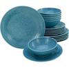 CreaTable Orient Mandala Tableware Set Aquamarine, 18 Pcs (21624)