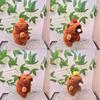 Blow Bubble Capybara Keychain Top Persimmon Kids Backpack Hanging Doll Plush