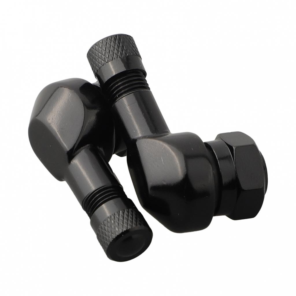 CNC Aluminum Valve Stems for Motorcycle Tires with 90 Degree Angle (2PCS/Pack)