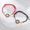 Dawapara Vintage Peace Sign Bracelet Peace Love Happiness Blessing Charm Couple Bracelet Stainless Steel Jewelry
