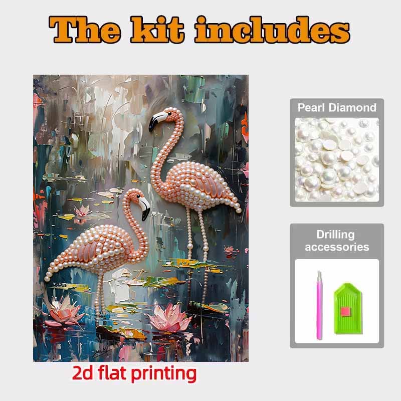 DIY Bird Pearl Art Painting for Home Wall Decor Pearl Gem Paintings Picture Arts Craft  for Adults/Beginners Gift Idea Home Decor Without Frame