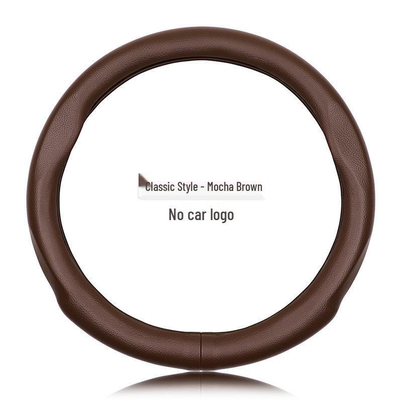 Genuine Leather Luxgen Steering Wheel Cover - Universal Fit for U6, Big 7, S5, U5, 7MPV, Na 5, Rui 3 Models