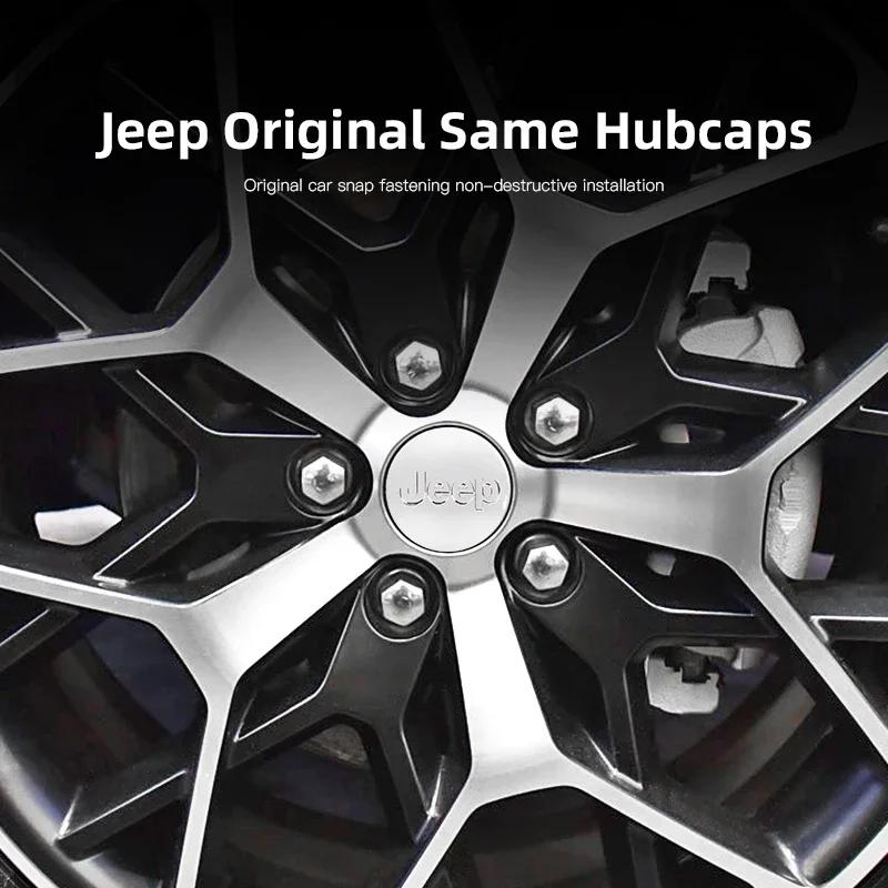 Pro Jeep Pro Jeep Grand Cherokee Wrangler JK Gladiator Compass Renegade Patriot 4ks Středový emblém logo náboje kola auta Příslušenství