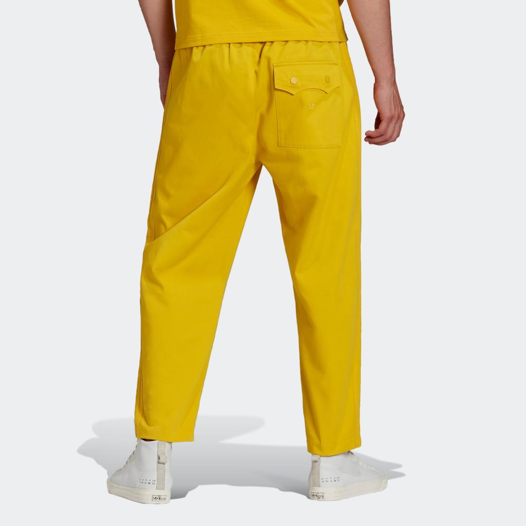 Adidas Originals Adicolor Trefoil TWILL PANTS Knitted Sweatpants Men's Yellow HC8602-