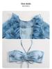 2024 Women's High-End Four-Piece Bikini Set: Conservative Style for Seaside and Hot Spring Vacations