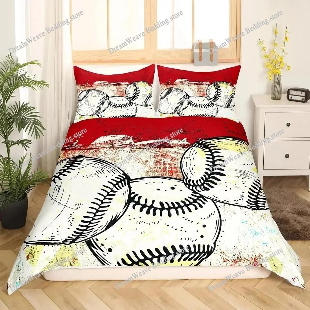 3D Tennis Bedding Set Full Size Sports Theme Comforter Cover Tennis Ball Games Yellow Duvet Cover Black White Quilt Cover963
